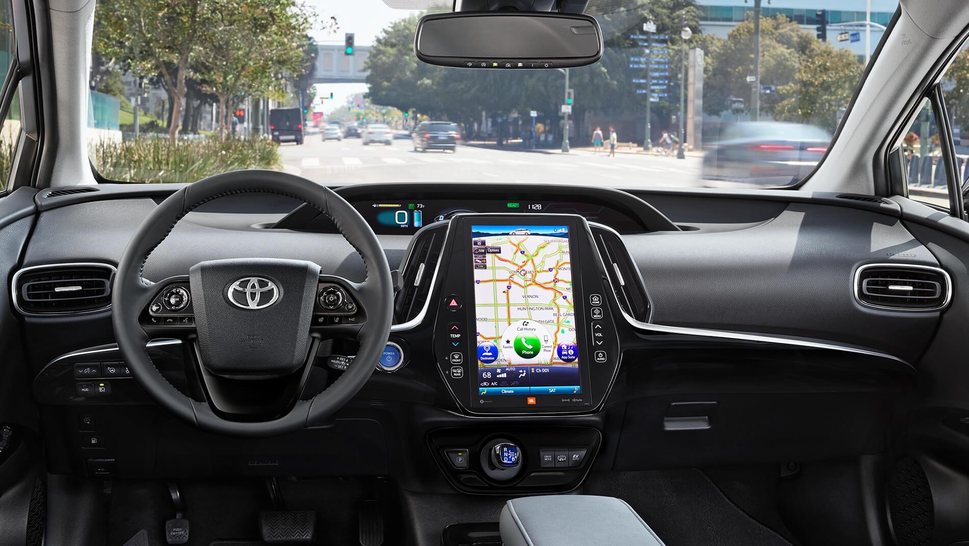 interior image of Toyota Prius Prime plug in hybrid