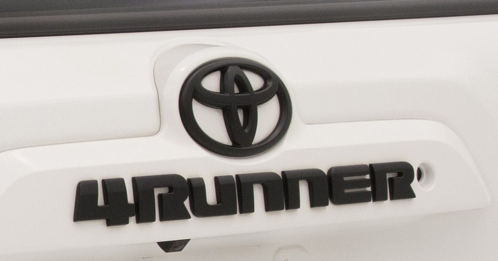 Toyota 4Runner XP with black badging