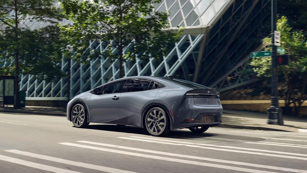 Promotional image from Toyota showing a vehicle, accessories, or people using the vehicle in everyday or outdoor environments.