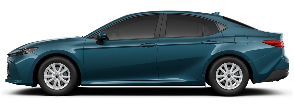Side profile of a 2025 camry Camry LE 2.5L 4-Cyl. Engine Front-Wheel Drive