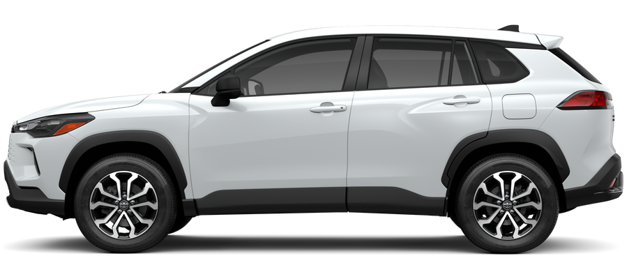 Side profile of a 2026 corollacross Corolla Cross Hybrid 2.0L 4-Cyl. Engine All-Wheel Drive