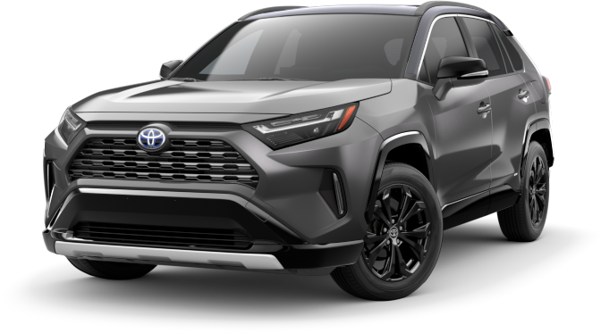 An Exterior Angle of A 2024 rav4 RAV4 Hybrid XSE Hybrid 2.5L 4-cyl. engine CVT AWD