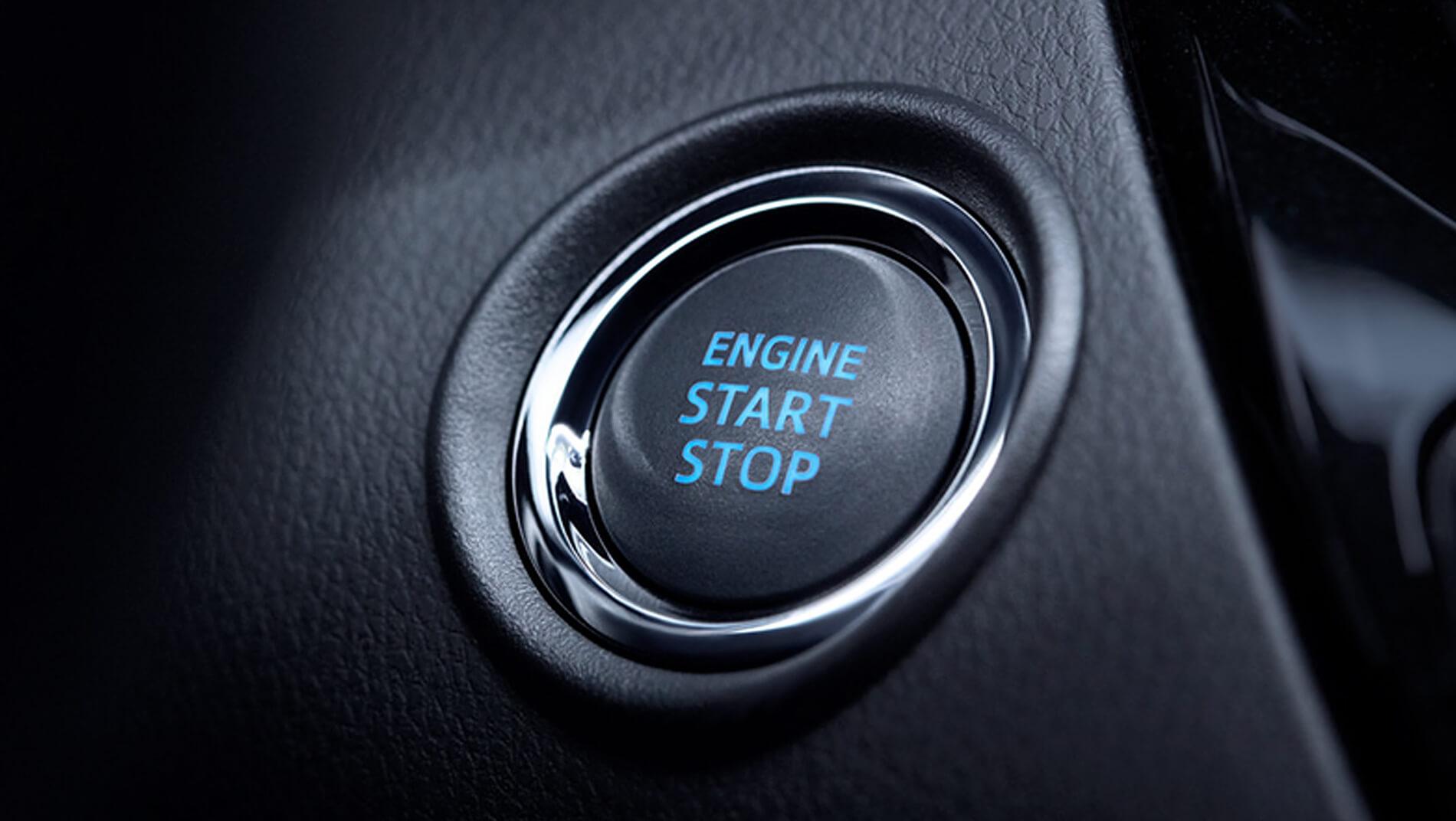 Toyota push to start button