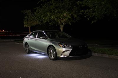 Toyota Camry under carriage lighting