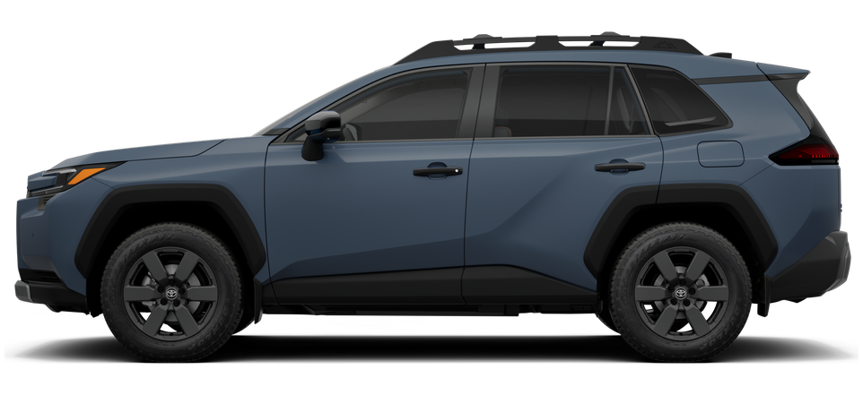 Side profile of a 2026 rav4 RAV4 Woodland 2.5L 4-Cyl. Engine All-Wheel Drive