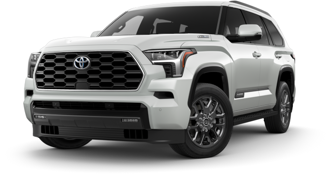 2024 Toyota Sequoia in white exterior front angle