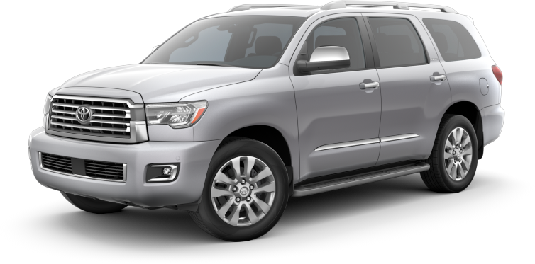 exterior image of a silver Toyota Sequoia
