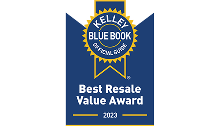 Kelley Blue Book Best Resale Value Award 2023 logo
