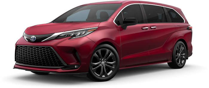 An Exterior Angle of A 2024 sienna  FWD XSE 7 Passenger Hybrid Van