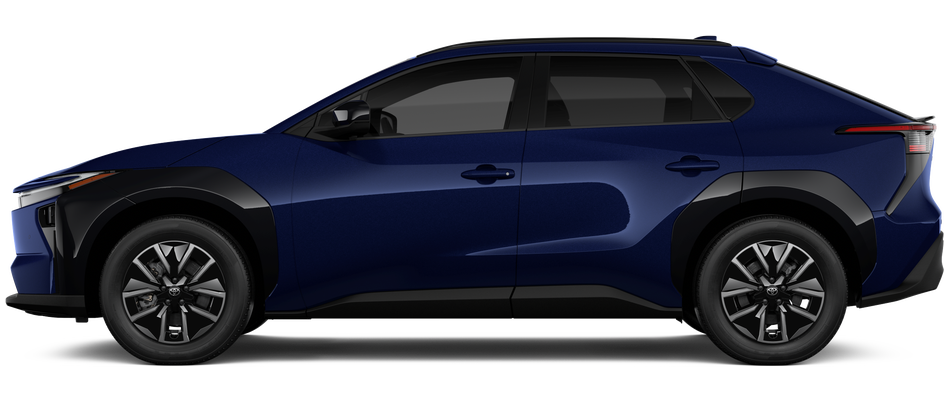 Side profile of a 2026 bz bZ XLE Electric Motor Front-Wheel Drive