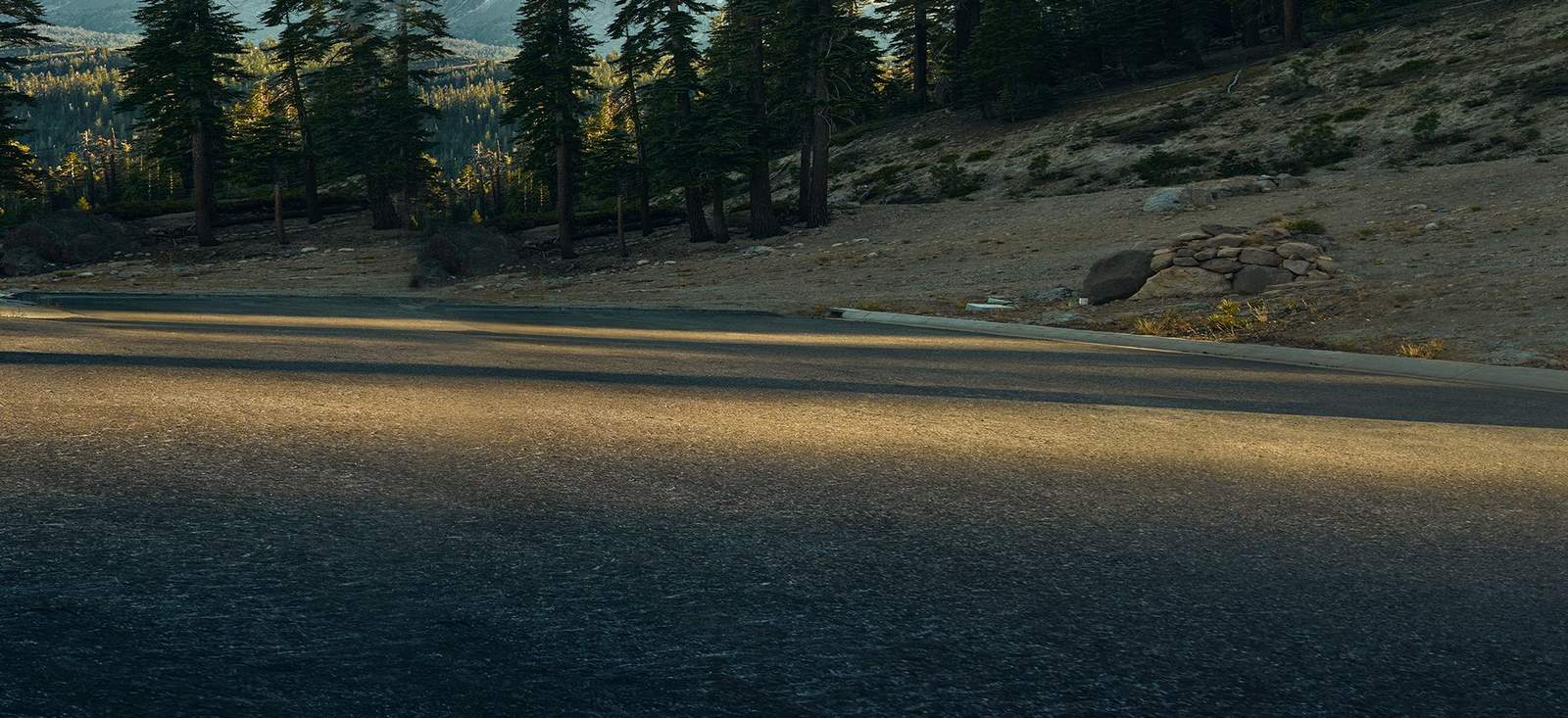 parking lot in the Rocky Mountains