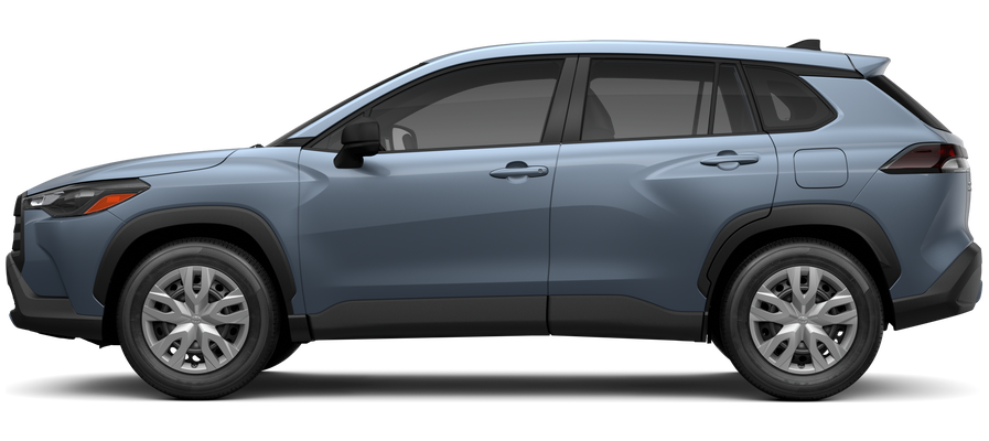 Side profile of a 2026 corollacross Corolla Cross 2.0L 4-Cyl. Engine Front-Wheel Drive