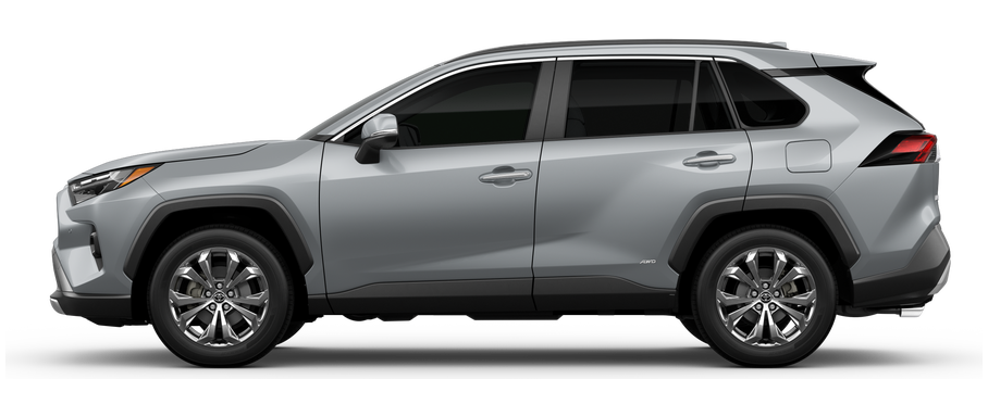 Side profile of a 2025 rav4 RAV4 Hybrid Limited 2.5L 4-Cyl. Engine All-Wheel Drive