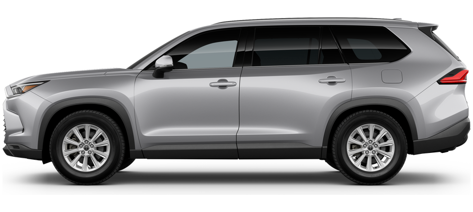 Side profile of a 2025 grandhighlander Grand Highlander Hybrid XLE 2.5L 4-Cyl. ECVT Engine Front-Wheel Drive