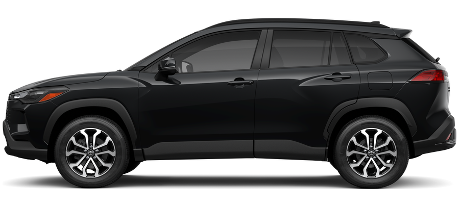 Side profile of a 2026 corollacross Corolla Cross Hybrid SE 2.0L 4-Cyl. Engine All-Wheel Drive
