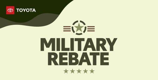 Toyota Military Rebate graphic