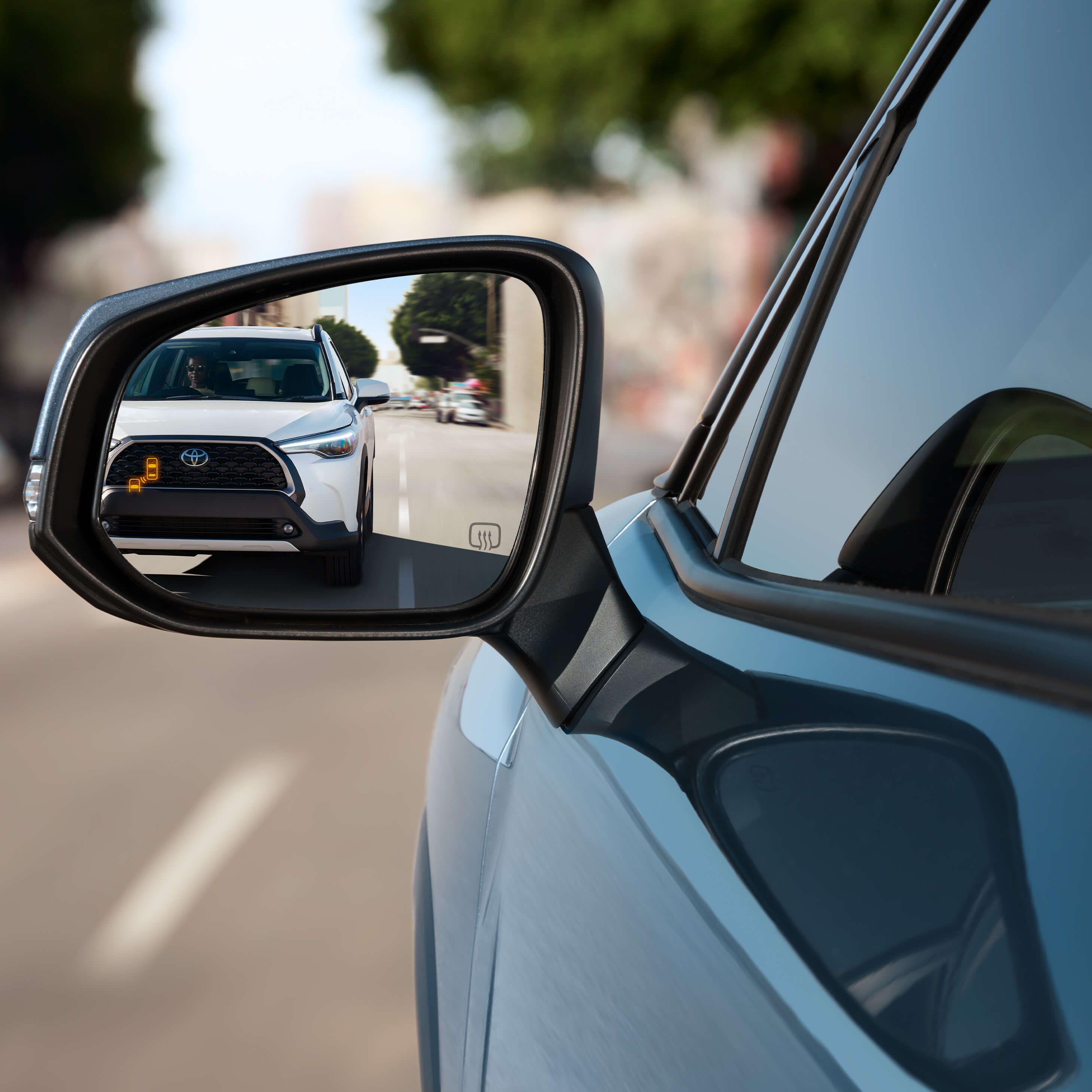 2022 Corolla Cross rear view mirror