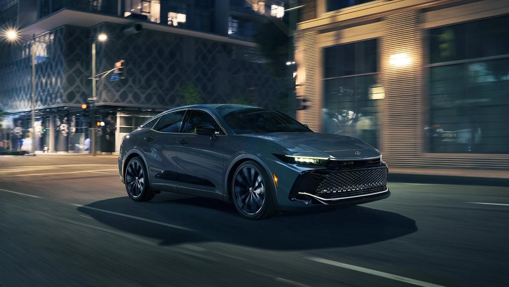 Promotional image from Toyota showing a vehicle, accessories, or people using the vehicle in everyday or outdoor environments.