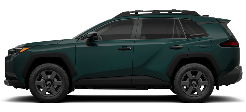 Side profile of a 2026 rav4 RAV4 Woodland 2.5L 4-Cyl. Engine All-Wheel Drive