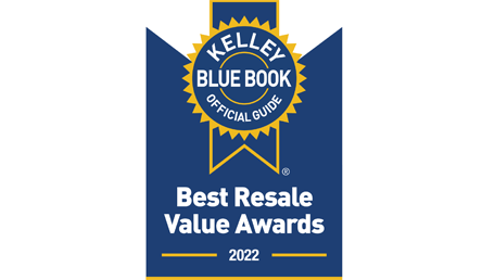 Kelley Blue Book Official Guide Best Resale Value Awards 2022 logo