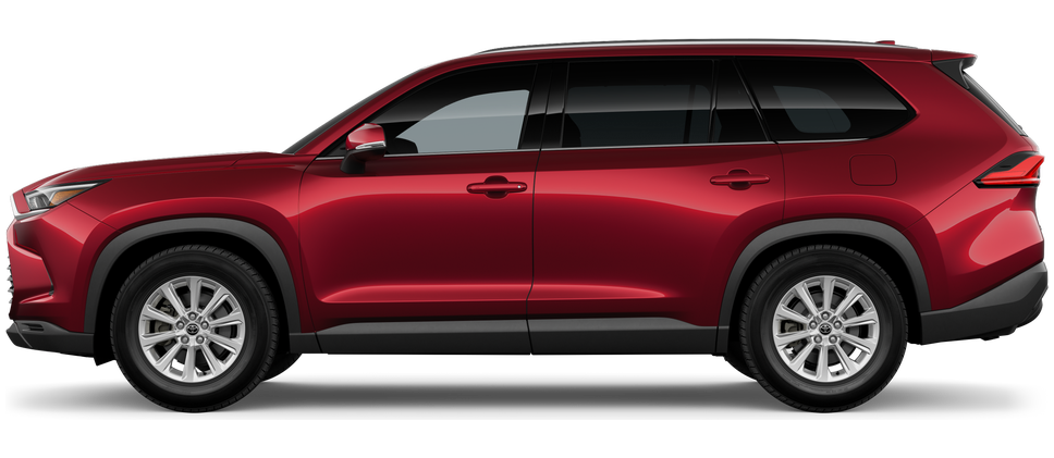Side profile of a 2026 grandhighlander Grand Highlander Hybrid XLE 2.5L 4-Cyl. ECVT Engine Front-Wheel Drive