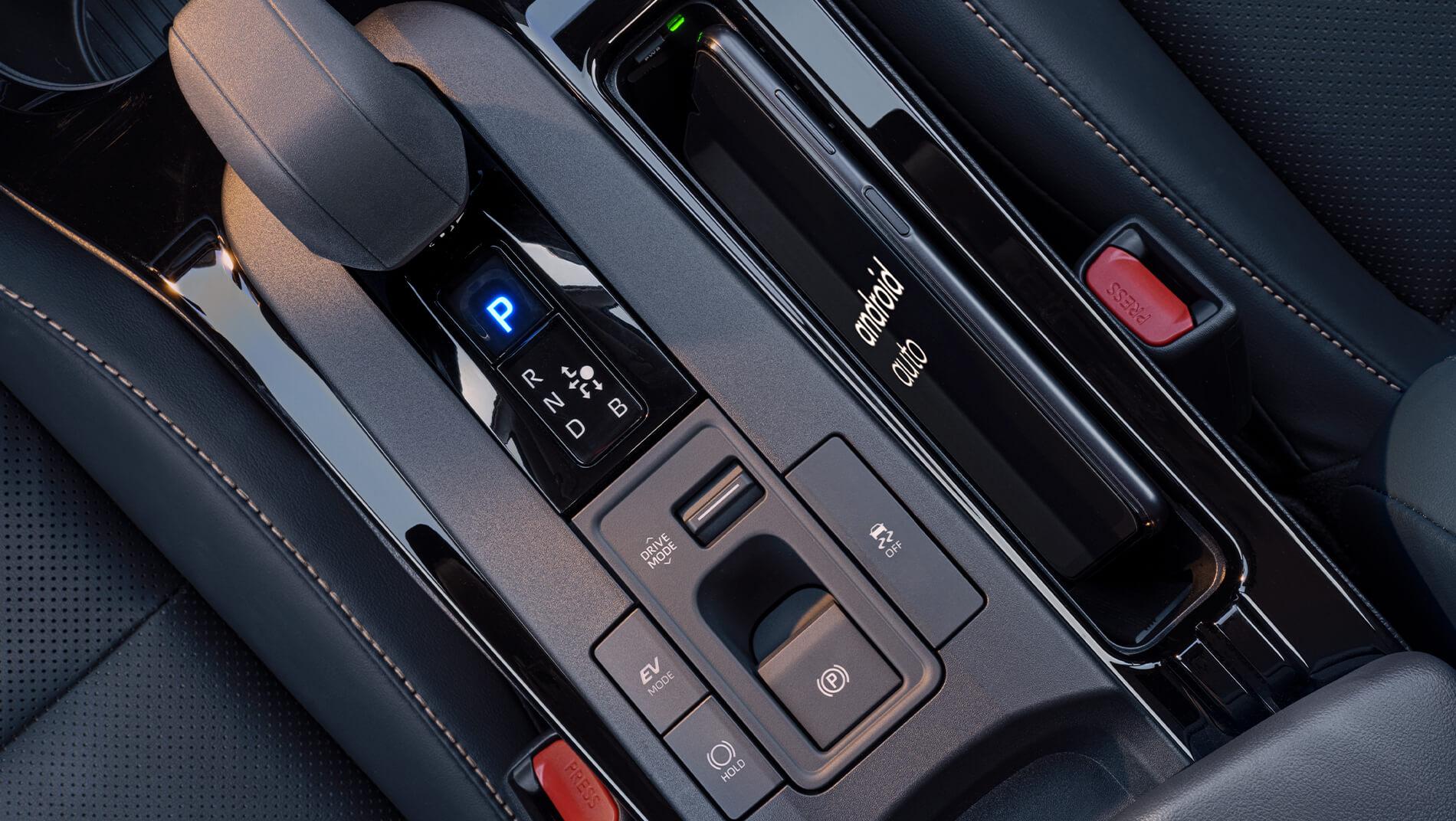 center console of a 2023 Toyota Prius