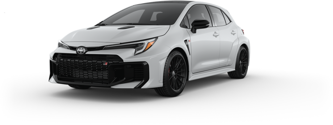 An Exterior Angle of A 2025 grcorolla GR Corolla Premium Plus 1.6L 3-Cyl. Turbo Engine All-Wheel Drive MT