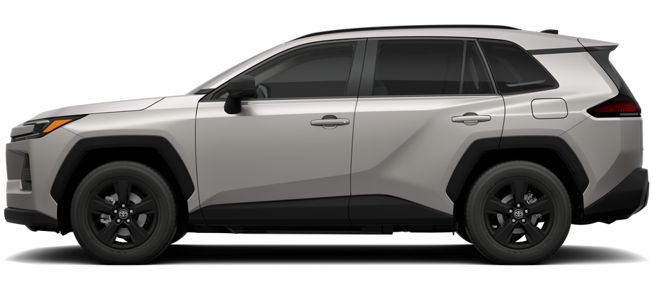 Side profile of a 2026 rav4 RAV4 LE 2.5L 4-Cyl. Engine Front-Wheel Drive