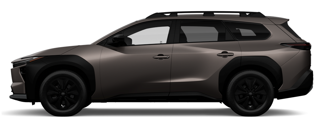 Side profile of a 2026 bzwoodland bZ Woodland Electric Motors All-Wheel Drive