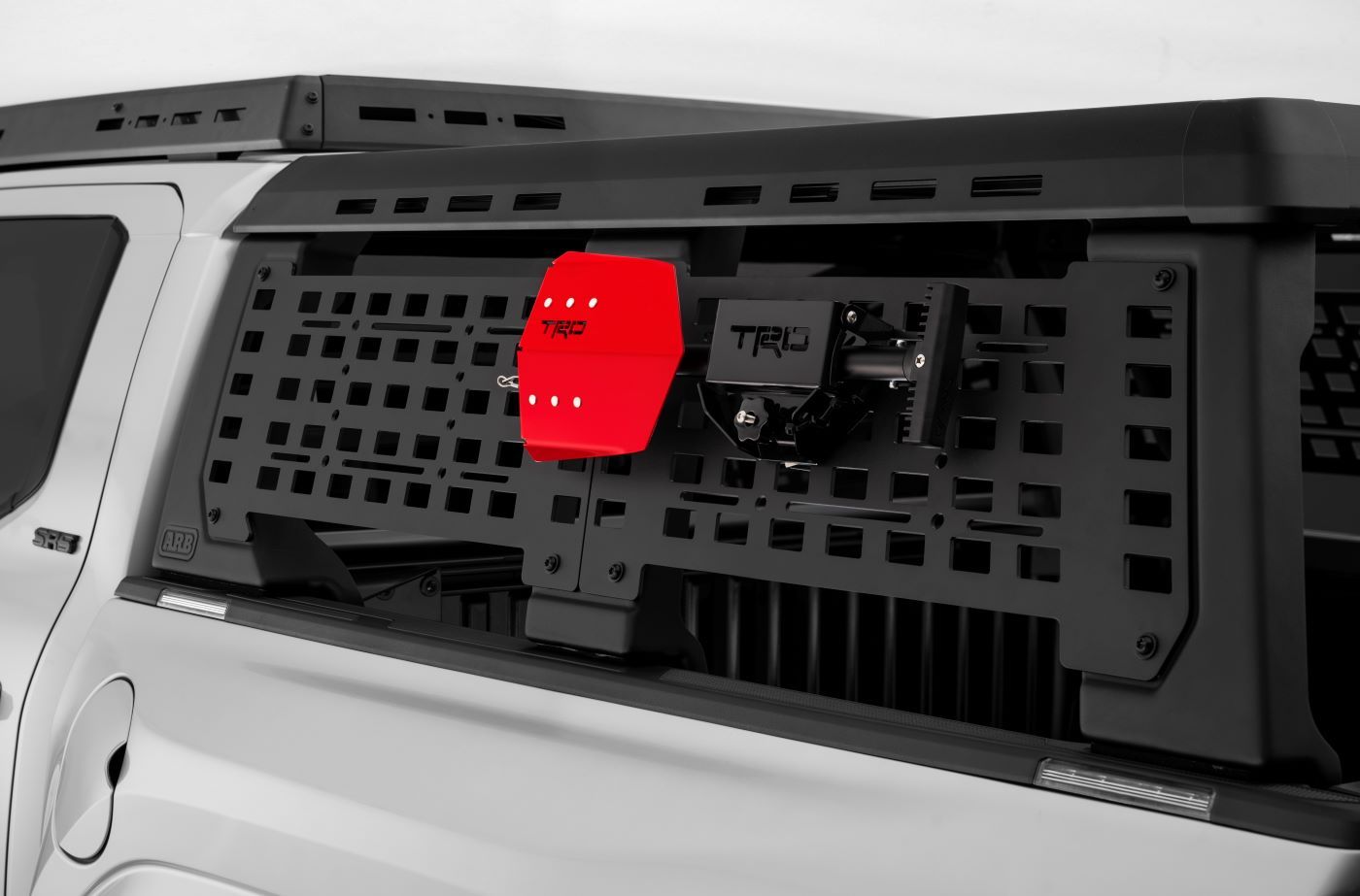 Toyota Tacoma with Molle Panel and TRD Shovel