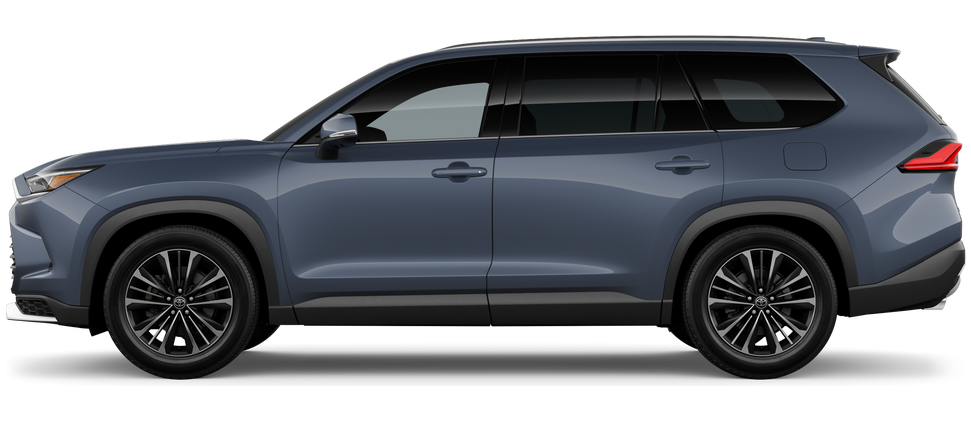 Side profile of a 2026 grandhighlander Grand Highlander Platinum 2.4-Liter 4-Cylinder Turbocharged Hybrid MAX Engine All-Wheel Drive