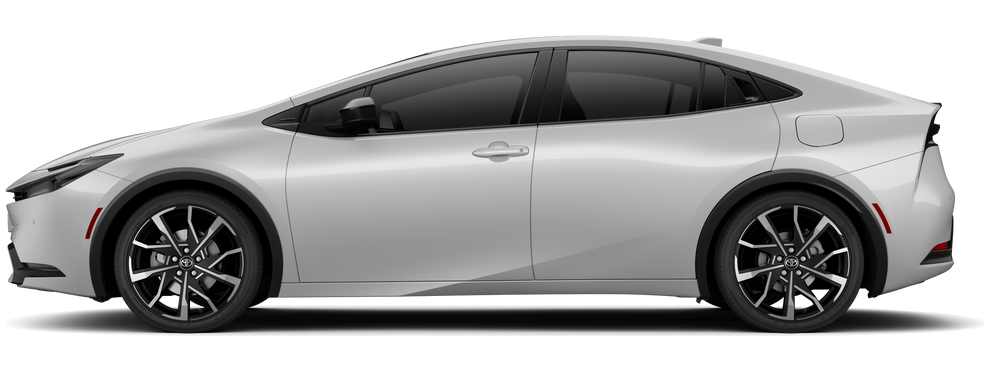 Side profile of a 2025 priuspluginhybrid Prius Plug-in Hybrid XSE 2.0L 4-Cyl. ECVT FWD