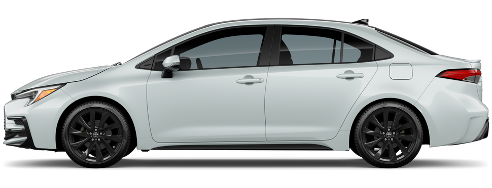 Side profile of a 2026 corolla Corolla SE 2.0L 4-Cyl. Engine Front-Wheel Drive