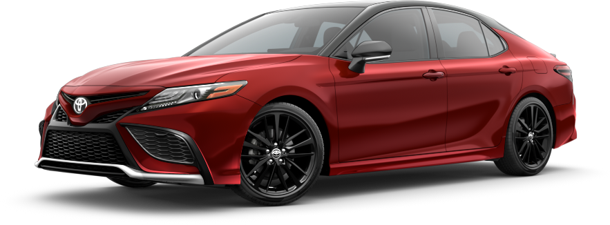 An Exterior Angle of A 2021 camry XSE V6