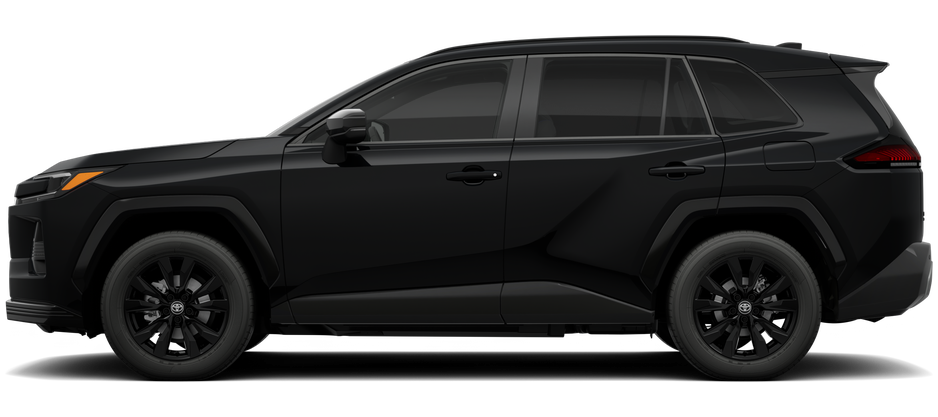 Side profile of a 2026 rav4 RAV4 SE 2.5L 4-Cyl. Engine All-Wheel Drive