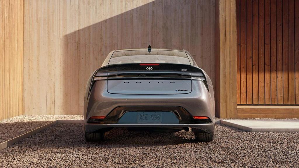 exterior image of a 2023 Toyota Prius Prime cargo truck area