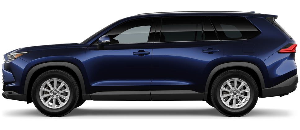 Side profile of a 2026 grandhighlander Grand Highlander Hybrid XLE 2.5L 4-Cyl. ECVT Engine Front-Wheel Drive