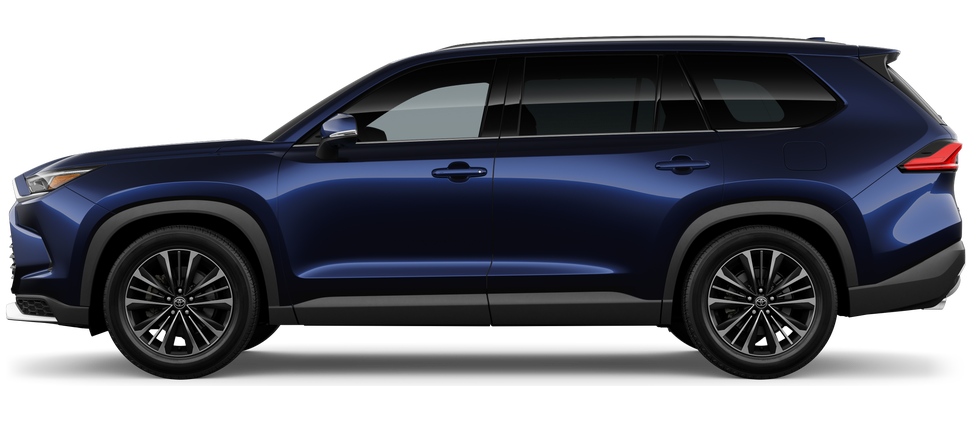 Side profile of a 2026 grandhighlander Grand Highlander Platinum 2.4-Liter 4-Cylinder Turbocharged Hybrid MAX Engine All-Wheel Drive