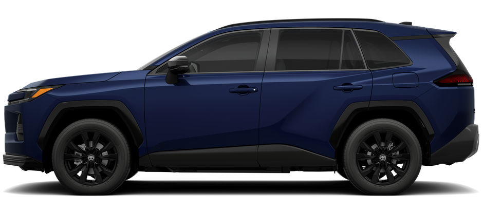 Side profile of a 2026 rav4 RAV4 SE 2.5L 4-Cyl. Engine All-Wheel Drive