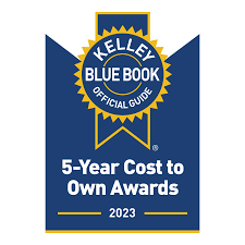 2023 Kelley Blue Book Official Guide 5-year cost to own awards logo