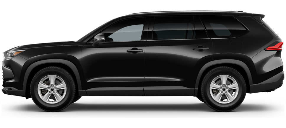 Side profile of a 2025 grandhighlander Grand Highlander Hybrid LE 2.5L 4-Cyl. ECVT Engine All-Wheel Drive