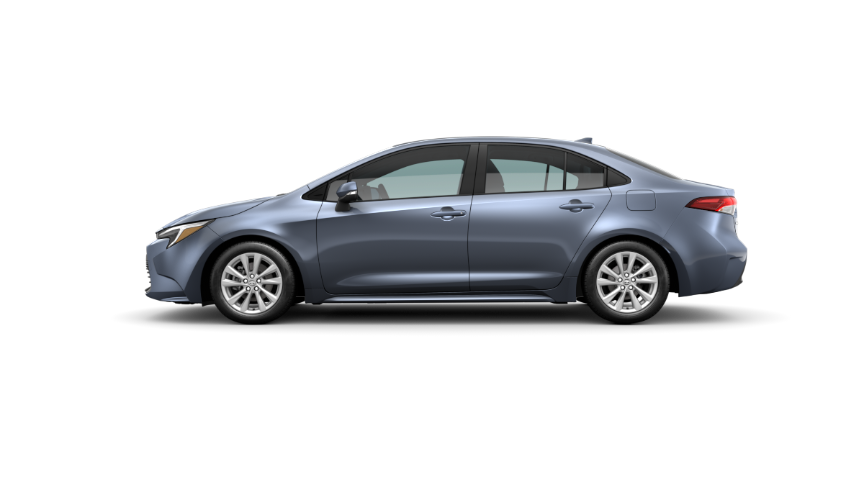 exterior image of a grey Toyota sedan