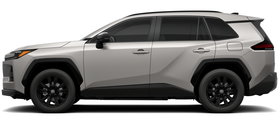 Side profile of a 2026 rav4 RAV4 SE 2.5L 4-Cyl. Engine All-Wheel Drive