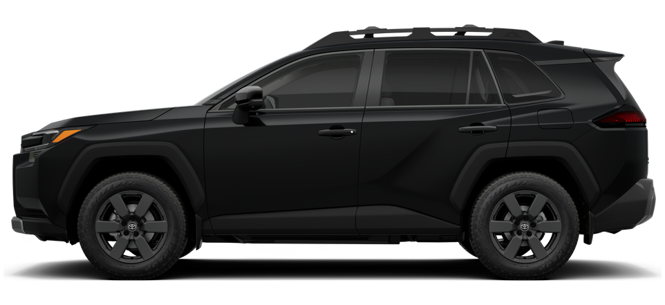 Side profile of a 2026 rav4 RAV4 Woodland 2.5L 4-Cyl. Engine All-Wheel Drive
