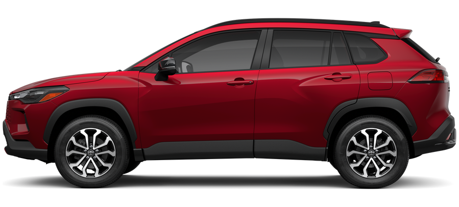 Side profile of a 2026 corollacross Corolla Cross Hybrid SE 2.0L 4-Cyl. Engine All-Wheel Drive