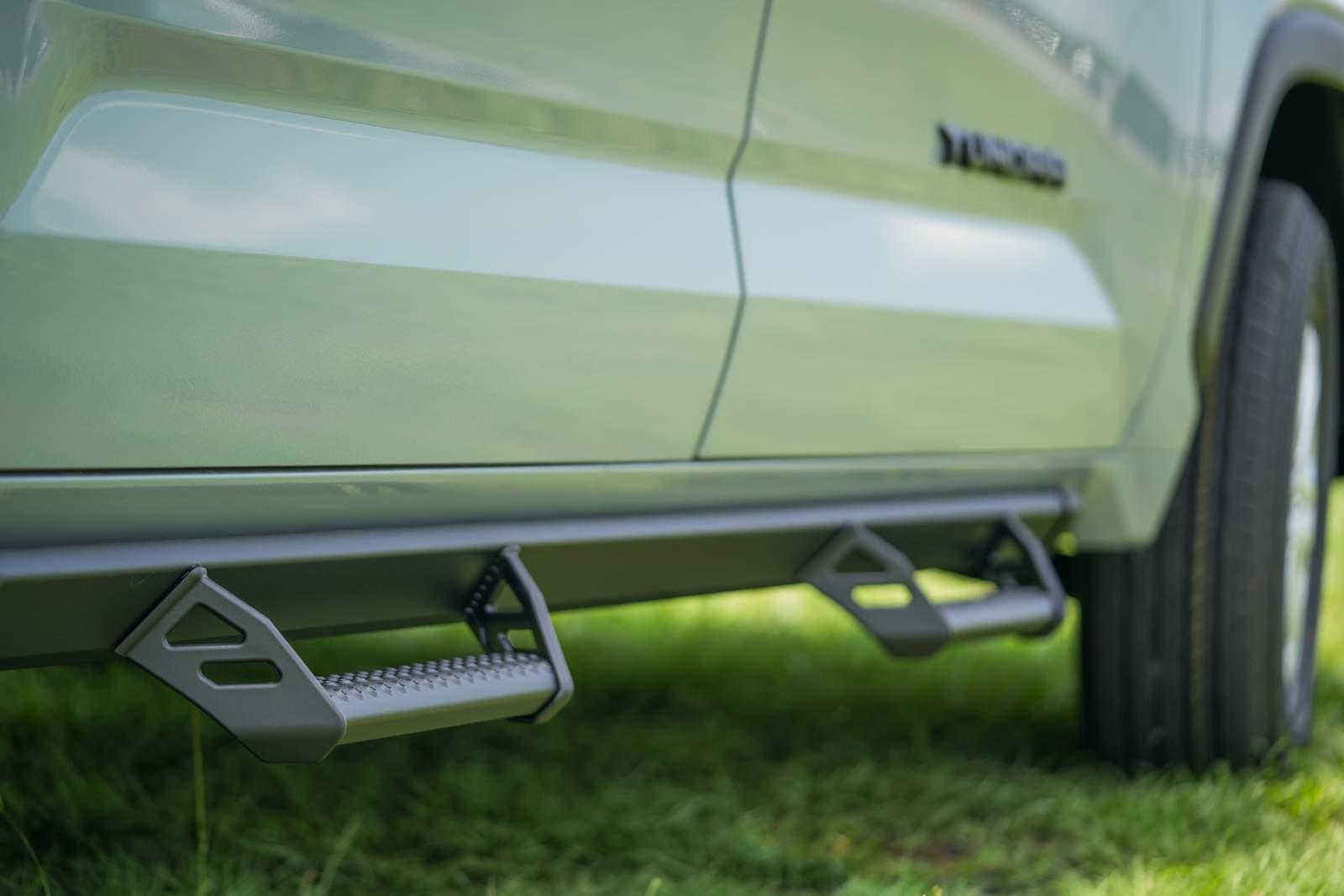 Predator Pro Step Running Boards in black on a Toyota Tundra XP model Xseries edition