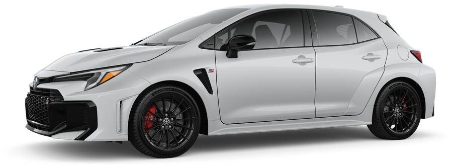 An Exterior Angle of A 2026 grcorolla GR Corolla 1.6L 3-Cyl. Turbo Engine All-Wheel Drive