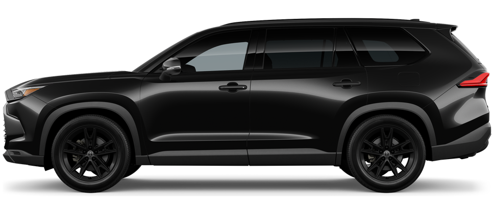 Side profile of a 2026 grandhighlander Grand Highlander Hybrid Nightshade 2.5L 4-Cyl. ECVT Engine All-Wheel Drive