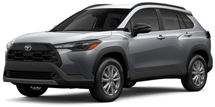 An Exterior Angle of A 2026 corollacross Corolla Cross LE 2.0L 4-Cyl. Engine Front-Wheel Drive