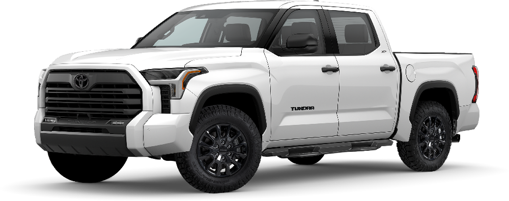 Exterior front side White Toyota Tundra Truck